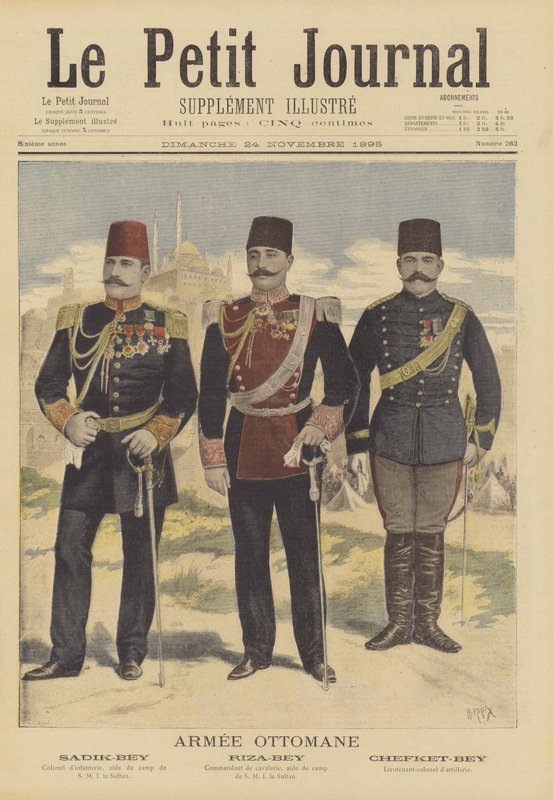 Officerare från den osmanska armén av French School