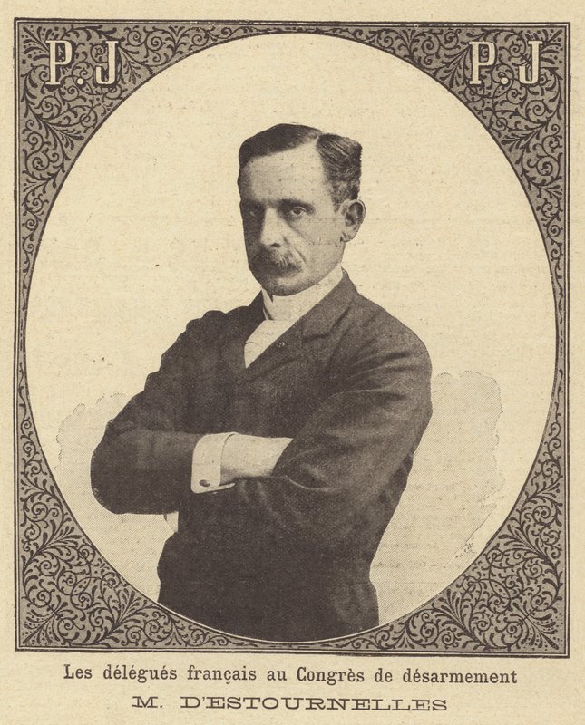 Paul dEstournelles de Constant, fransk delegat vid fredskonferensen i Haag 1899 av French School