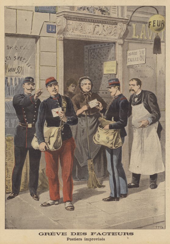 Poststrejk i Paris av French School