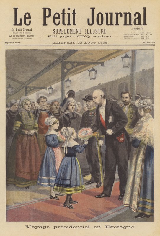Frankrikes president Faure besöker Bretagne av French School