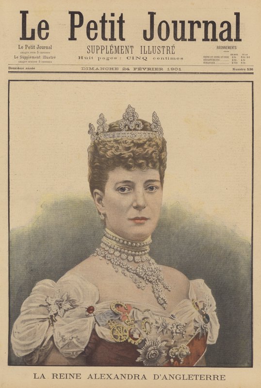 Drottning Alexandra, gemål till kung Edward VII av Storbritannien av French School