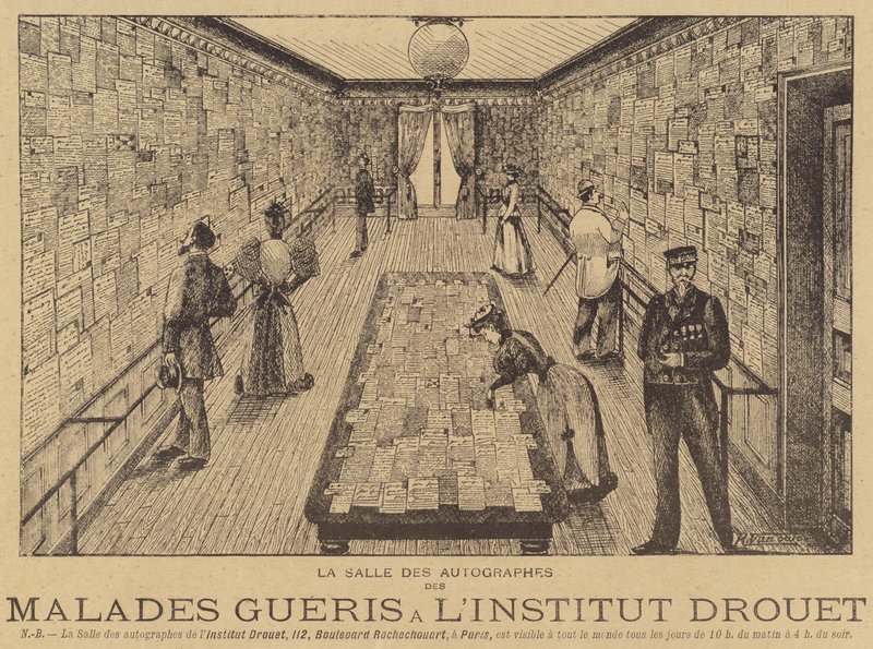 Rum fyllt med brev från patienter botade på Institut Drouet av French School