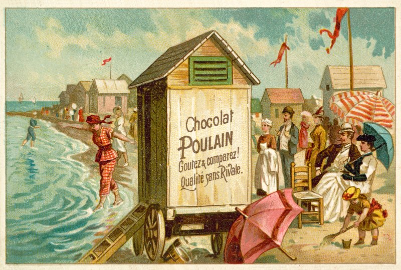 Seaside scen av French School