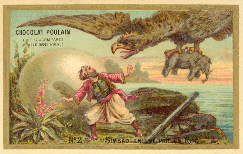 Sinbad förs bort av en roc av French School