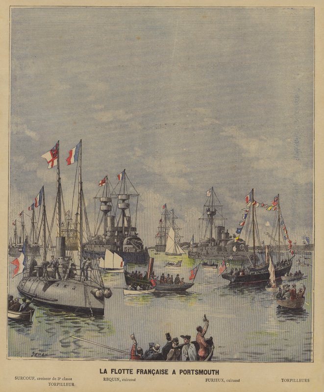 Den franska flottan i Portsmouth av French School