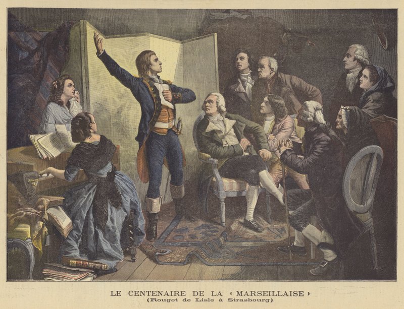 Hundraårsminnet av Marseillaise av French School