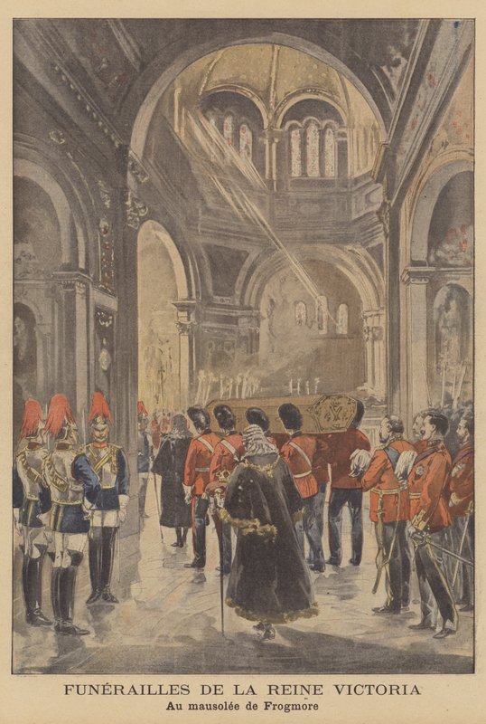 Drottning Victorias begravning av French School