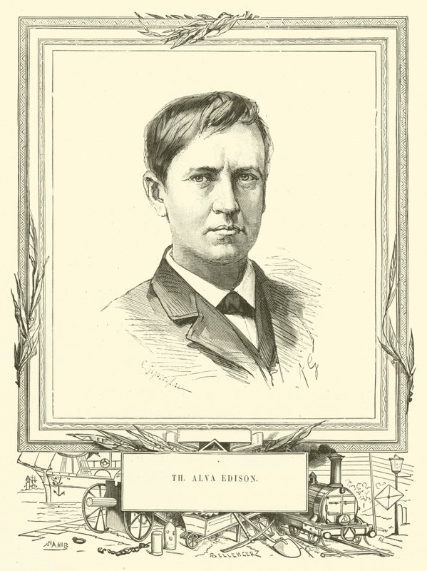 Thomas Alva Edison av French School