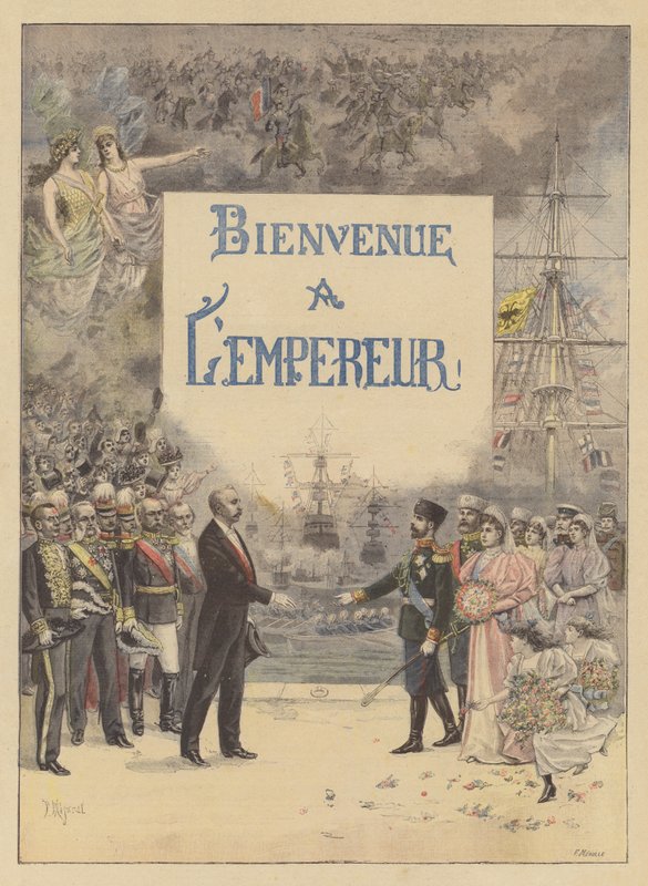 Välkommen från Frankrike till den ryska tsaren av French School