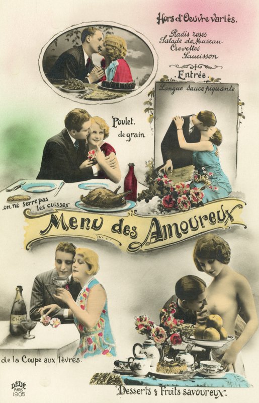 En meny för älskare (färgfoto) av French Photographer