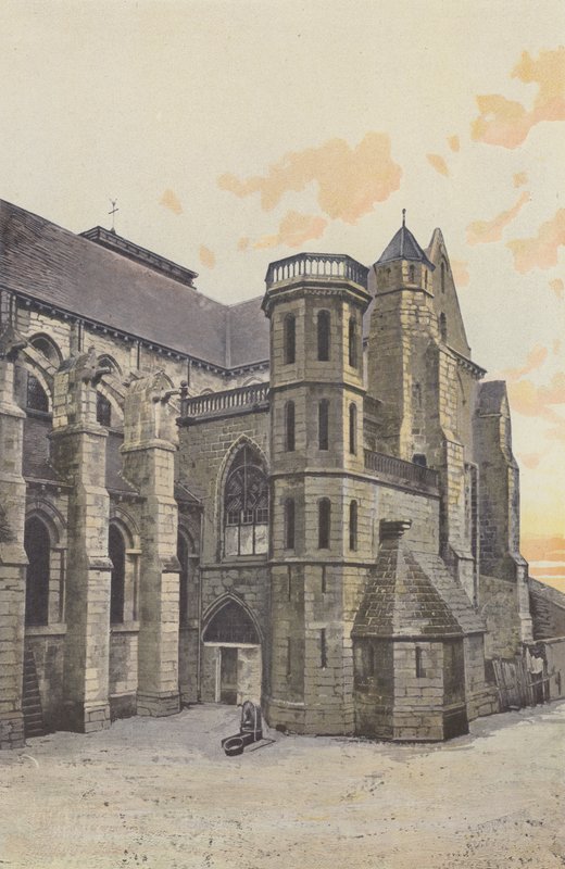 Aigueperse, Eglise, Fasad S av French Photographer