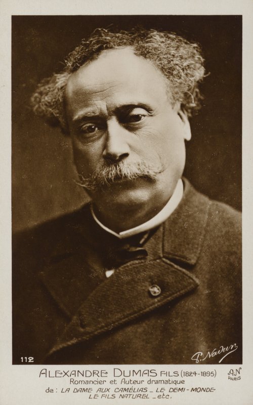 Alexandre Dumas, den yngre (1824-1895), fransk romanförfattare och dramatiker av French Photographer