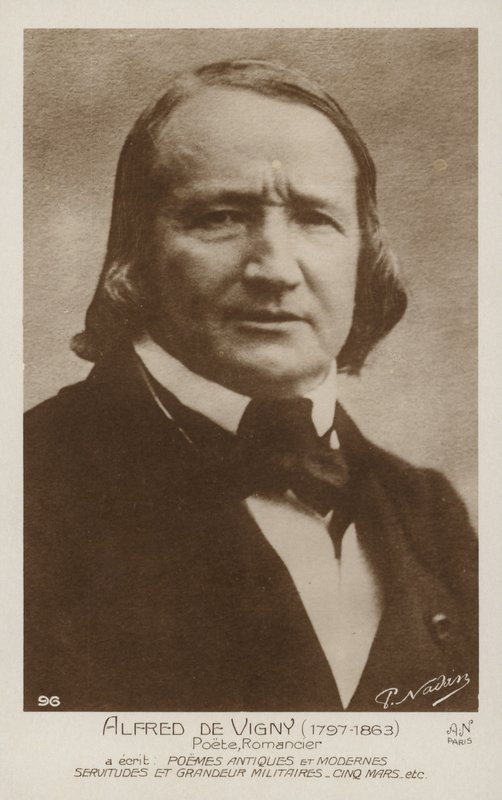 Alfred de Vigny (1797-1863), fransk poet och romanförfattare av French Photographer