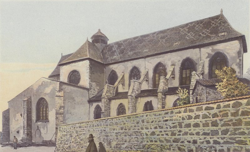 Ambierle, Eglise, Fasad S av French Photographer