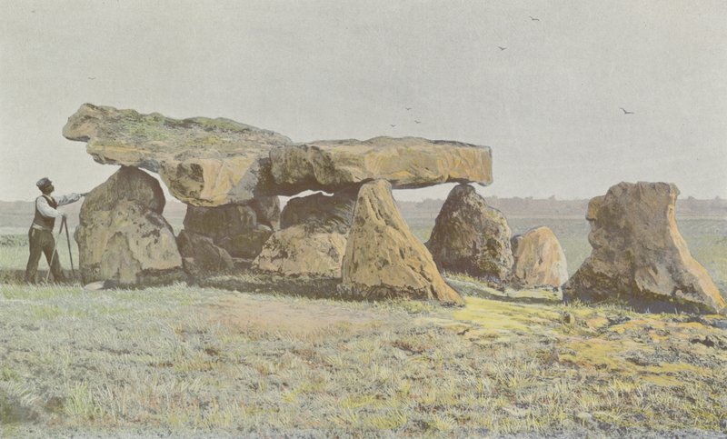 Arcay, Dolmen de Rochebillaude, Cote lateral S av French Photographer