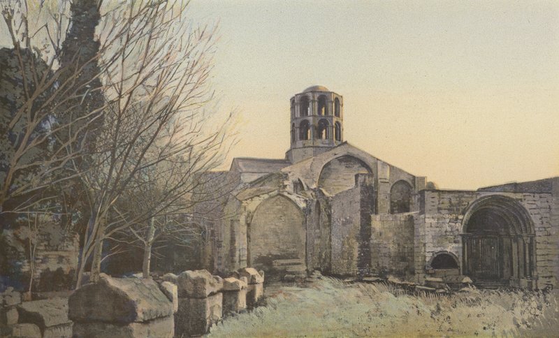 Arles, Les Alyscamps, Saint-Honorat-kyrkan av French Photographer