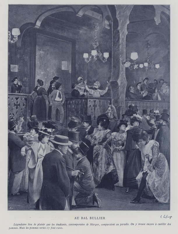 På Bal Bullier, Paris (s/v foto) av French Photographer