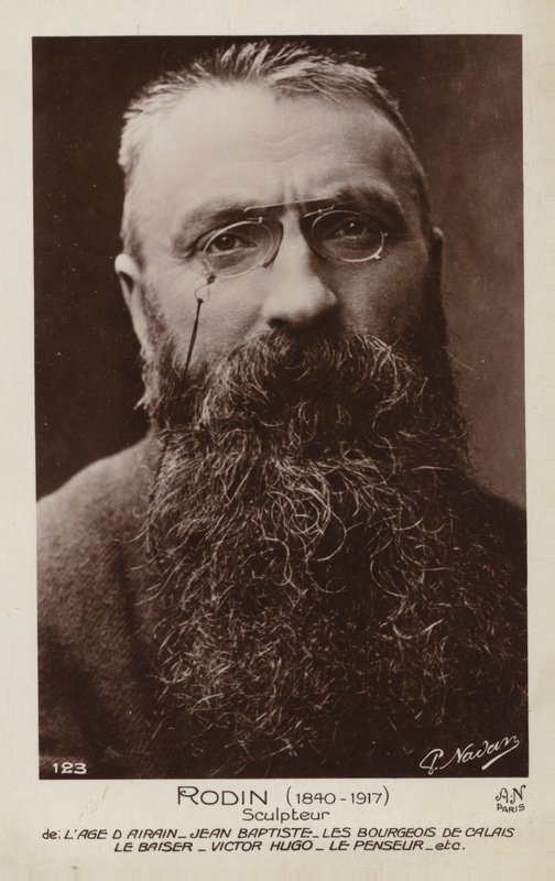 Auguste Rodin, fransk skulptör av French Photographer