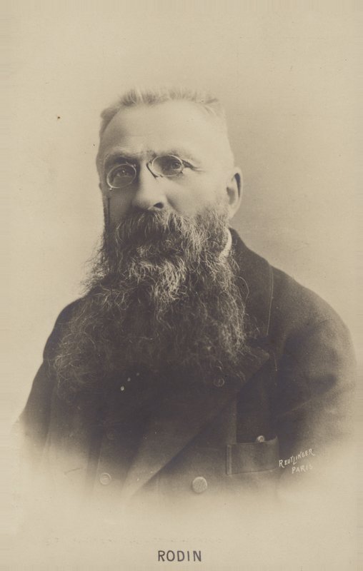 Auguste Rodin, fransk skulptör av French Photographer