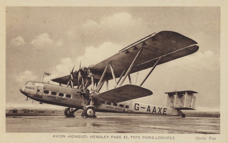 Avion Hengist Hendley Sida 42, Typ Paris-Londres av French Photographer