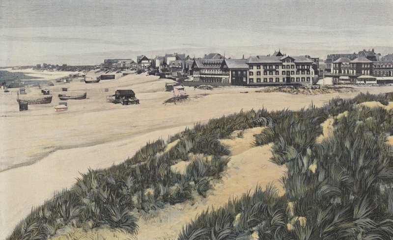 Berck-sur-Mer, Panorama över stranden av French Photographer