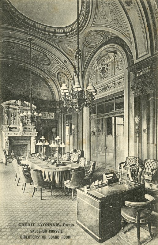 Styrelserum, Credit Lyonnais bank, Paris (s/v foto) av French Photographer