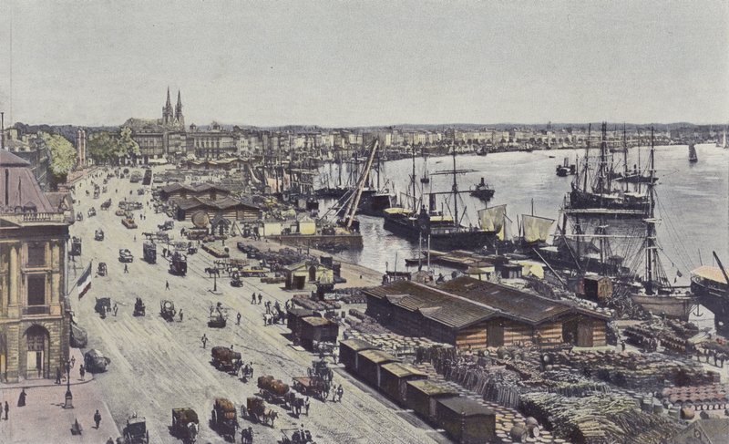 Bordeaux, Place Richelieu, Quays Louis XVIII, Chartrons och Bacalan av French Photographer
