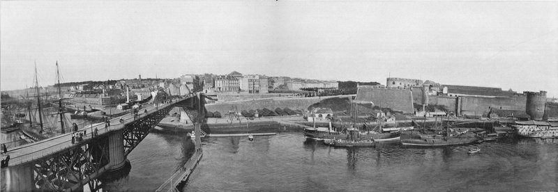 Brest - The Turning Bridge and the Military Port (s/v foto) av French Photographer