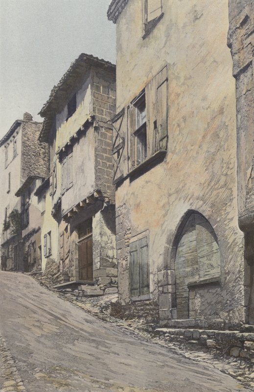 Bruniquel, Main Street av French Photographer