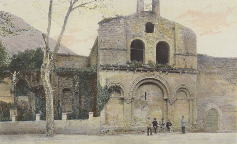 Burlats, Gamla kyrkan, Fasad N av French Photographer