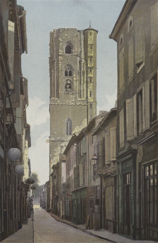Carcassonne Lower Town, Saint-Vincent Church, Bell Tower av French Photographer