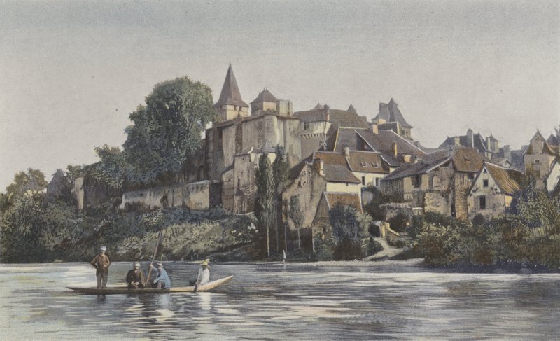 Carennac, Översikt över staden på Lots vänstra strand av French Photographer