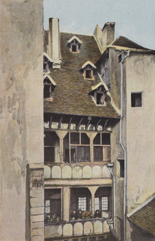 Chalon-sur-Saone, hus med 5 vindar av French Photographer