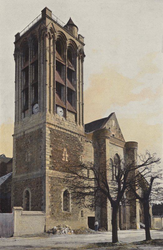 Champeaux, Kyrka, Fasad O av French Photographer