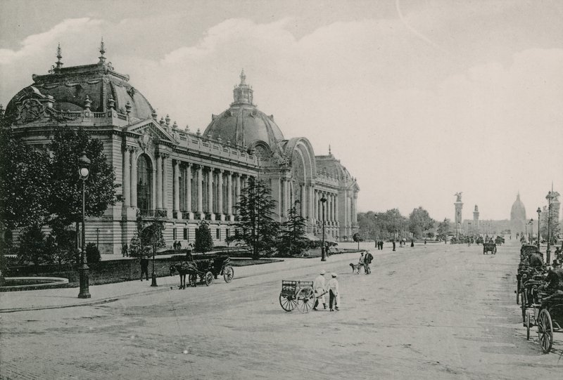 Champs-Elysees, Let Petit Palais, Champs Elysees, Lilla palatset (fotogravyr) av French Photographer