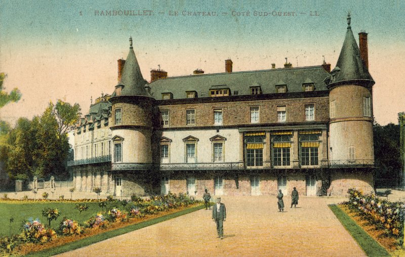 Chateau de Rambouillet, Ile-de-France (färgfoto) av French Photographer