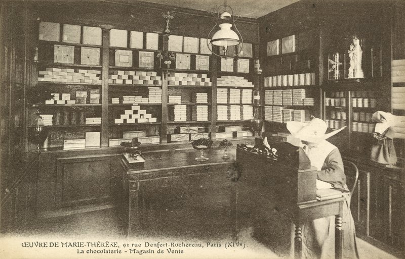 Chokladbutik, 92 Rue Denfert-Rochereau, Paris (s/v foto) av French Photographer