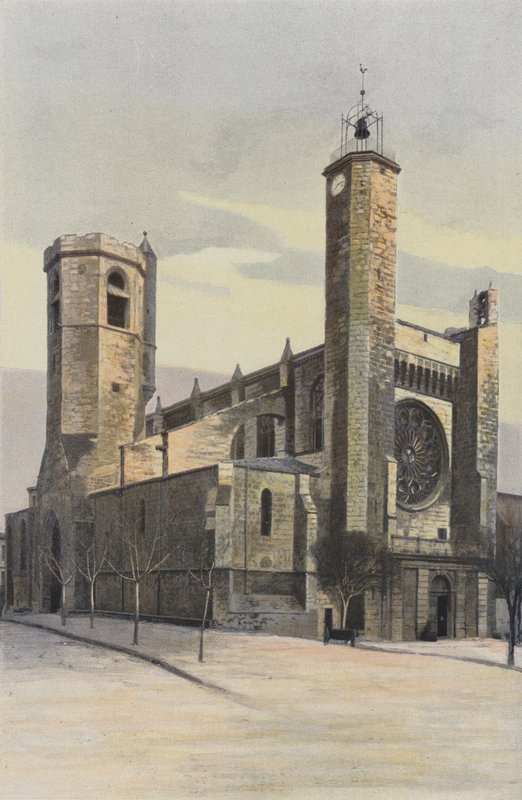 Clermont-LHerault, Kyrka, Ensemble N O av French Photographer
