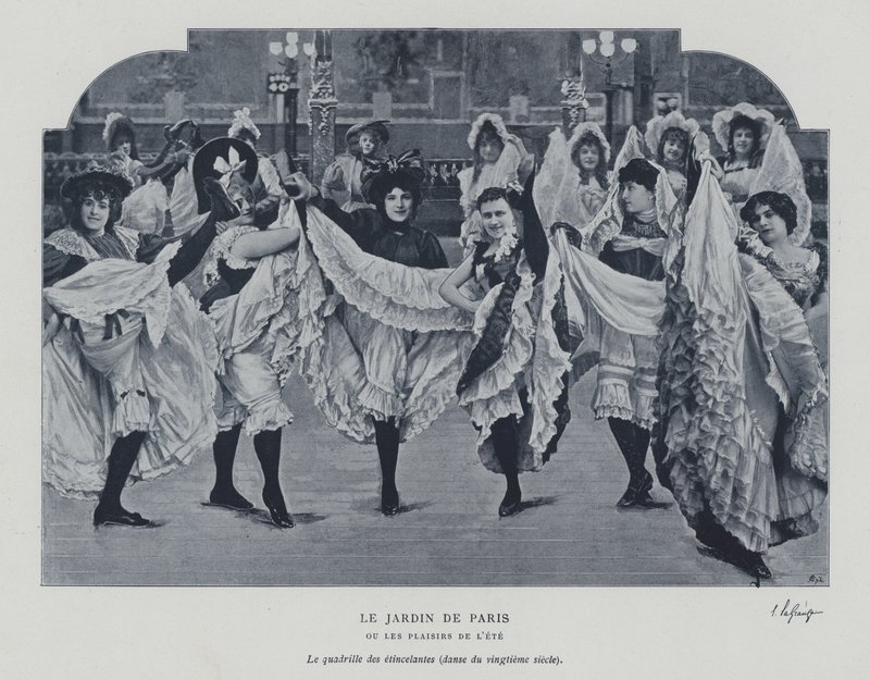 Dansare på Jardin de Paris (s/v foto) av French Photographer