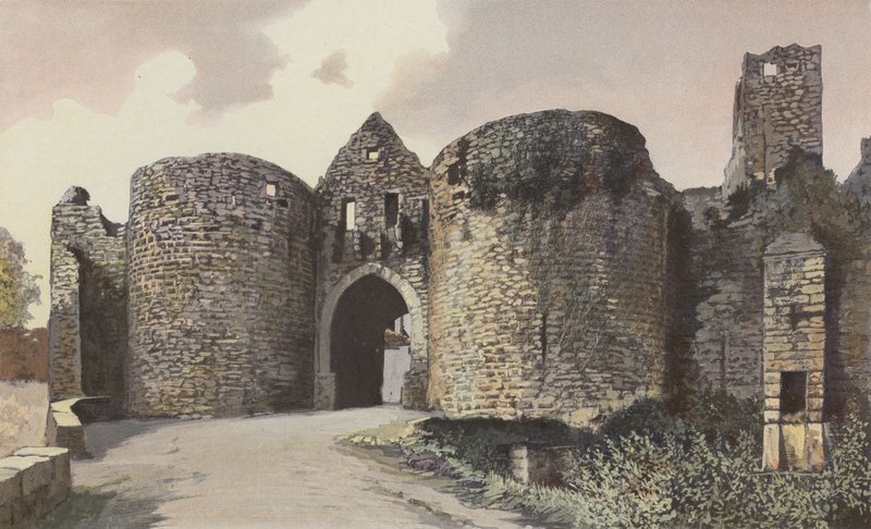 Domme, Porte des Tours och resterna av vallarna av French Photographer