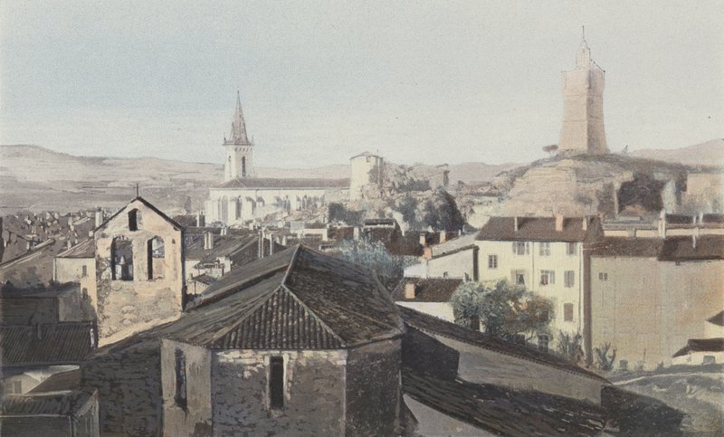 Draguignan, allmän utsikt, klocktorn av French Photographer