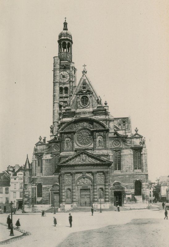 Kyrkan Saint-Etienne du Mont, Kyrkan St Etienne du Mont (fotogravyr) av French Photographer