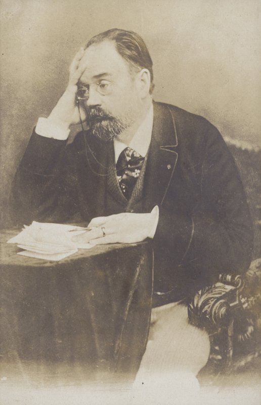 Emile Zola (1840-1902), fransk romanförfattare, journalist och dramatiker av French Photographer