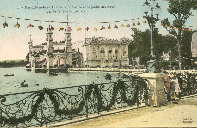 Enghien-Les-Bains, Kasinot, Rosenträdgården av French Photographer