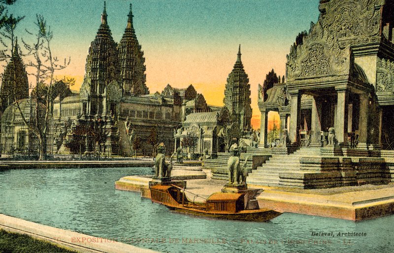Kolonial utställning av Marseille, Palace of Indo Kina av French Photographer