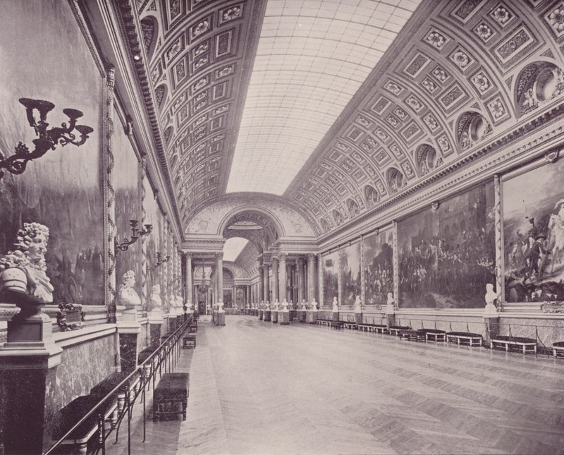 Gallery of Battles, Palace of Versailles (s/v foto) av French Photographer