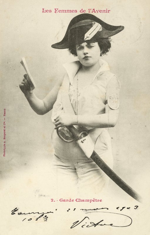 Garde Champetre, Framtidens kvinna av French Photographer