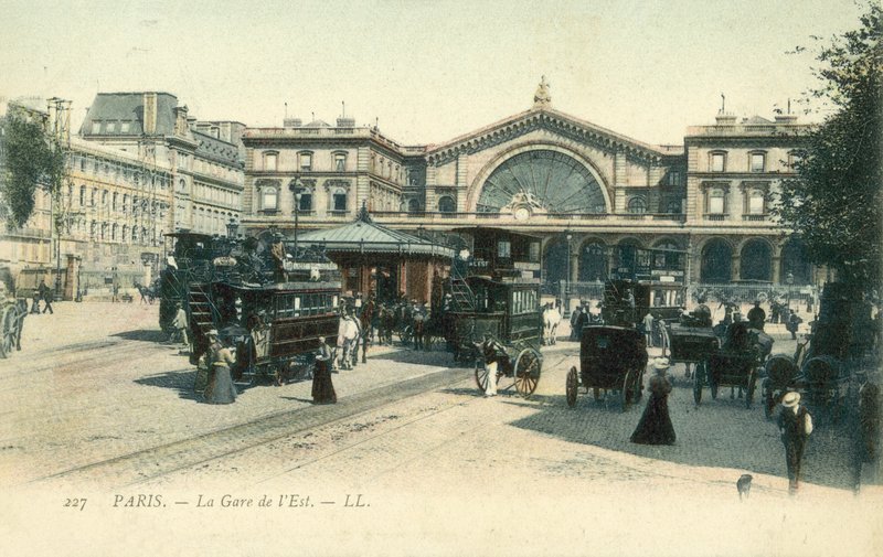 Gare de Paris-Est, Paris (färgfoto) av French Photographer