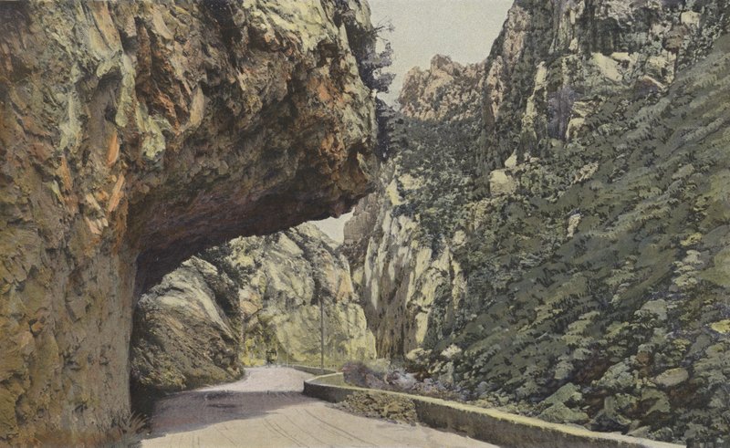 Gorges De LAude, Defile de Pierre-Lys, nedströms Axat av French Photographer