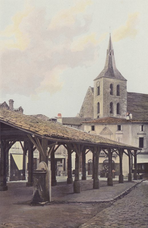Gitarrer, Gamla salen och kyrkans klocktorn av French Photographer